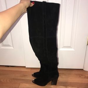 bass chain over the knee boots